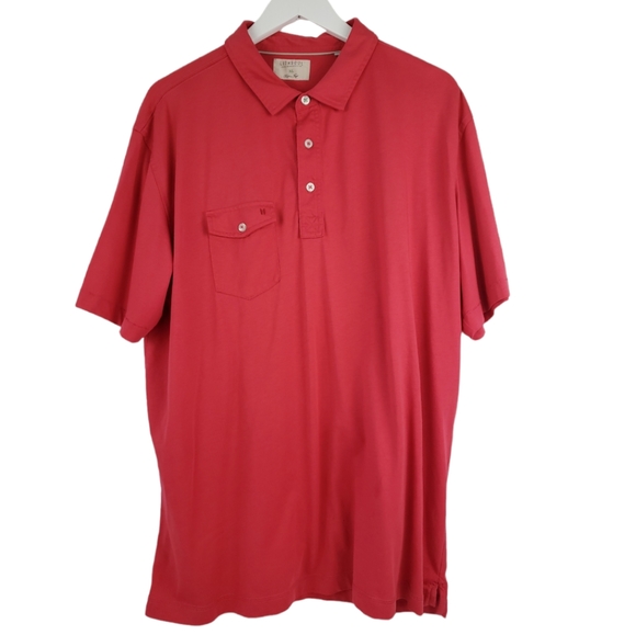 Linksoul Other - Linksoul Luxury Cotton Polo Size XL in Coral *Flaws* Very Soft
